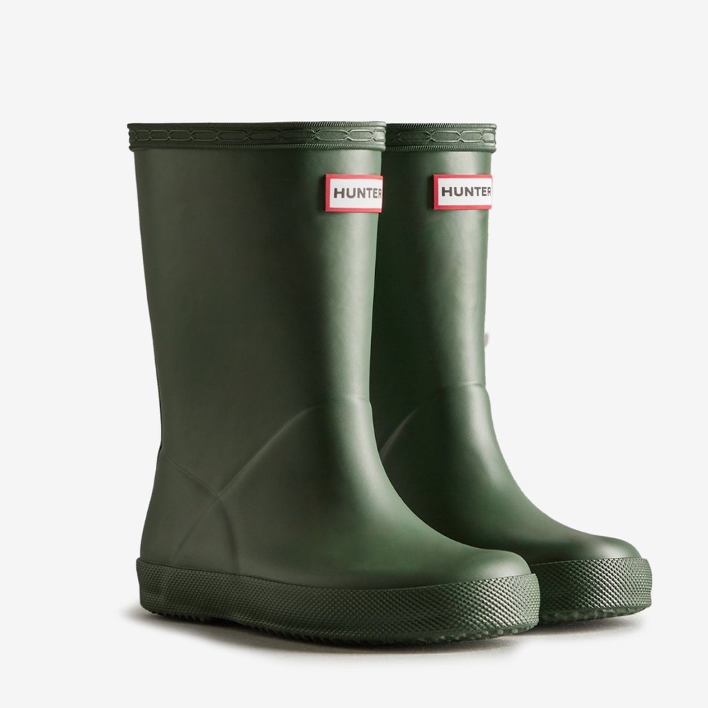 Kids Green Hunter Rainboots